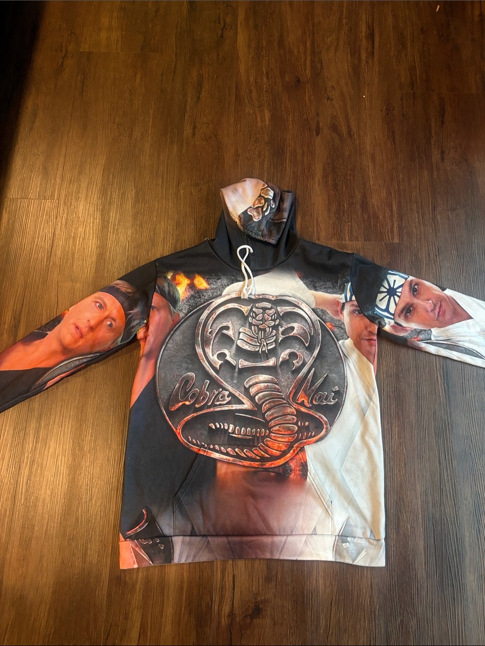 Cobra Kai Graphic Pullover Hoodie - Multicolor